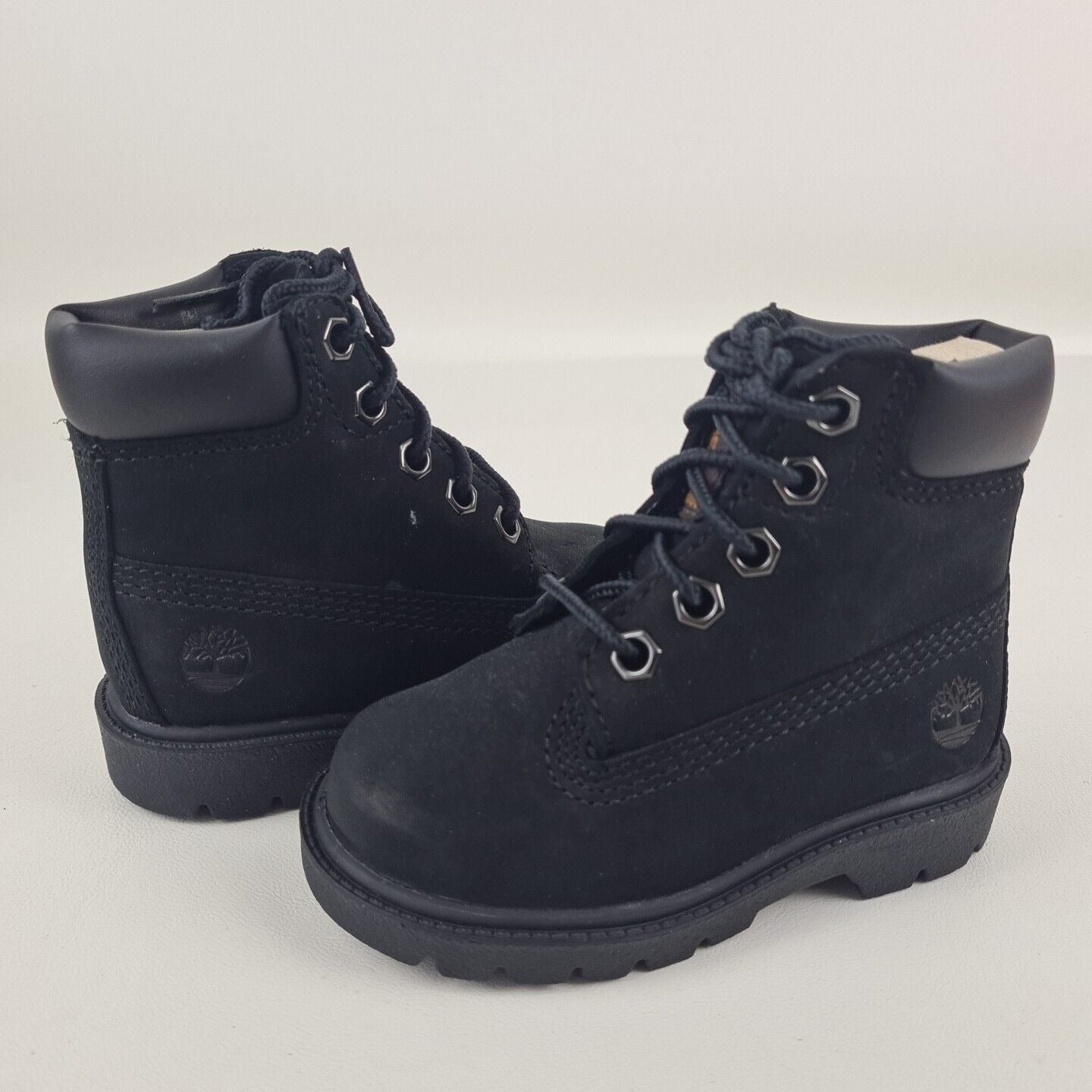 Timberland 6 IN Classic Waterproof Toddler Boots 010810 001 Black Nubuck Sz 5