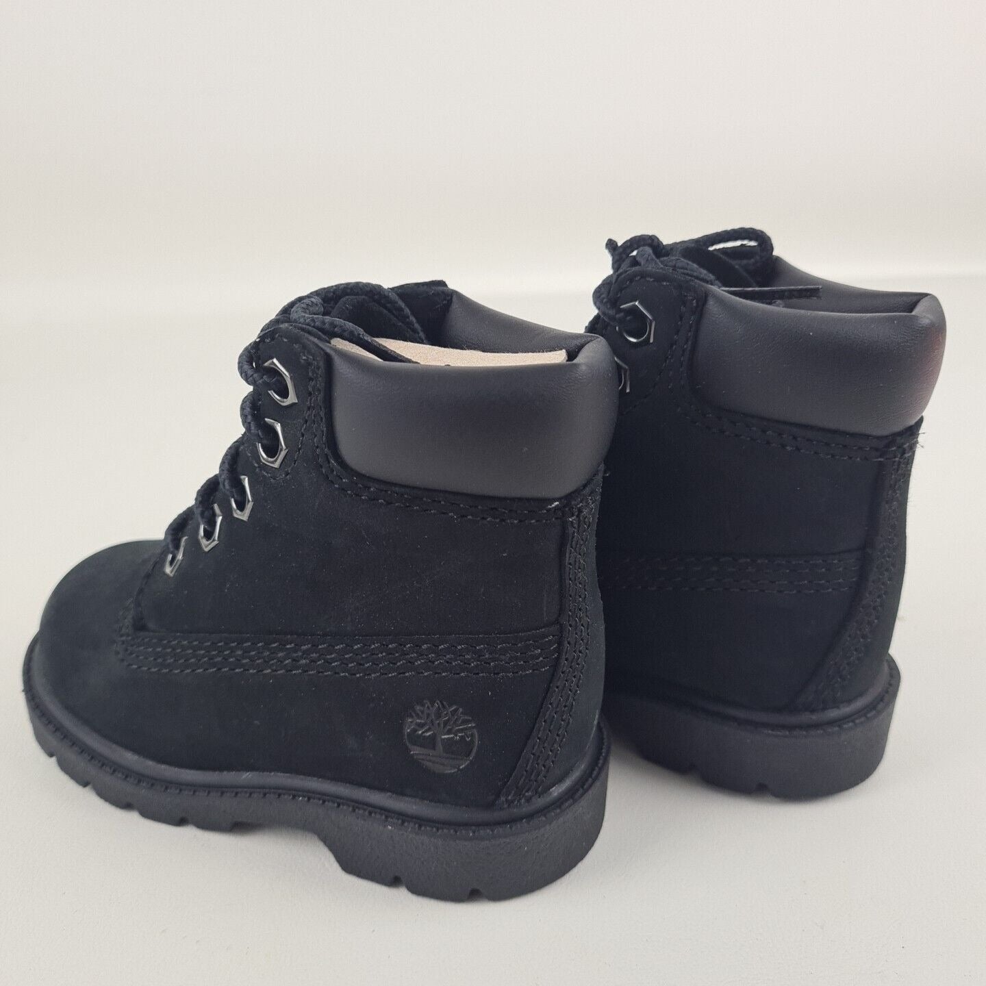 Timberland 6 IN Classic Waterproof Toddler Boots 010810 001 Black Nubuck Sz 5