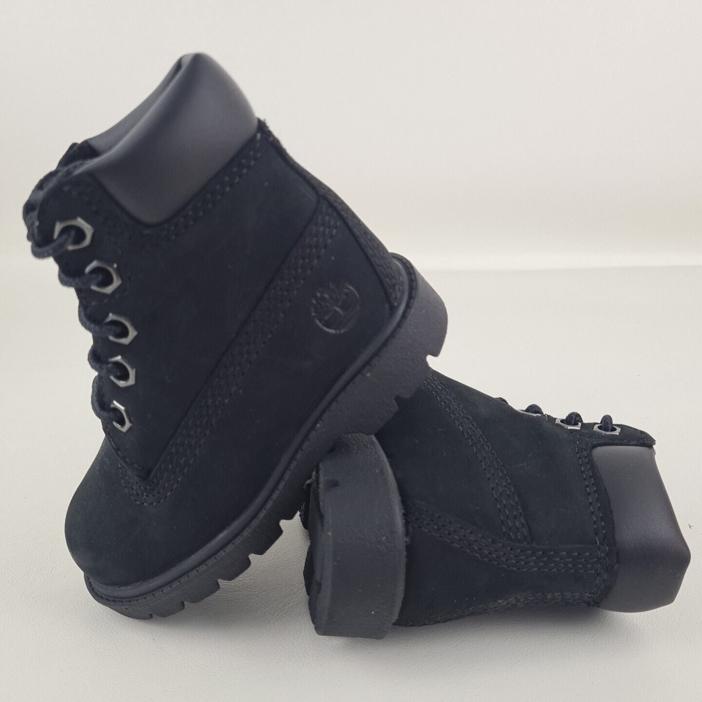 Timberland 6 IN Classic Waterproof Toddler Boots 010810 001 Black Nubuck Sz 5