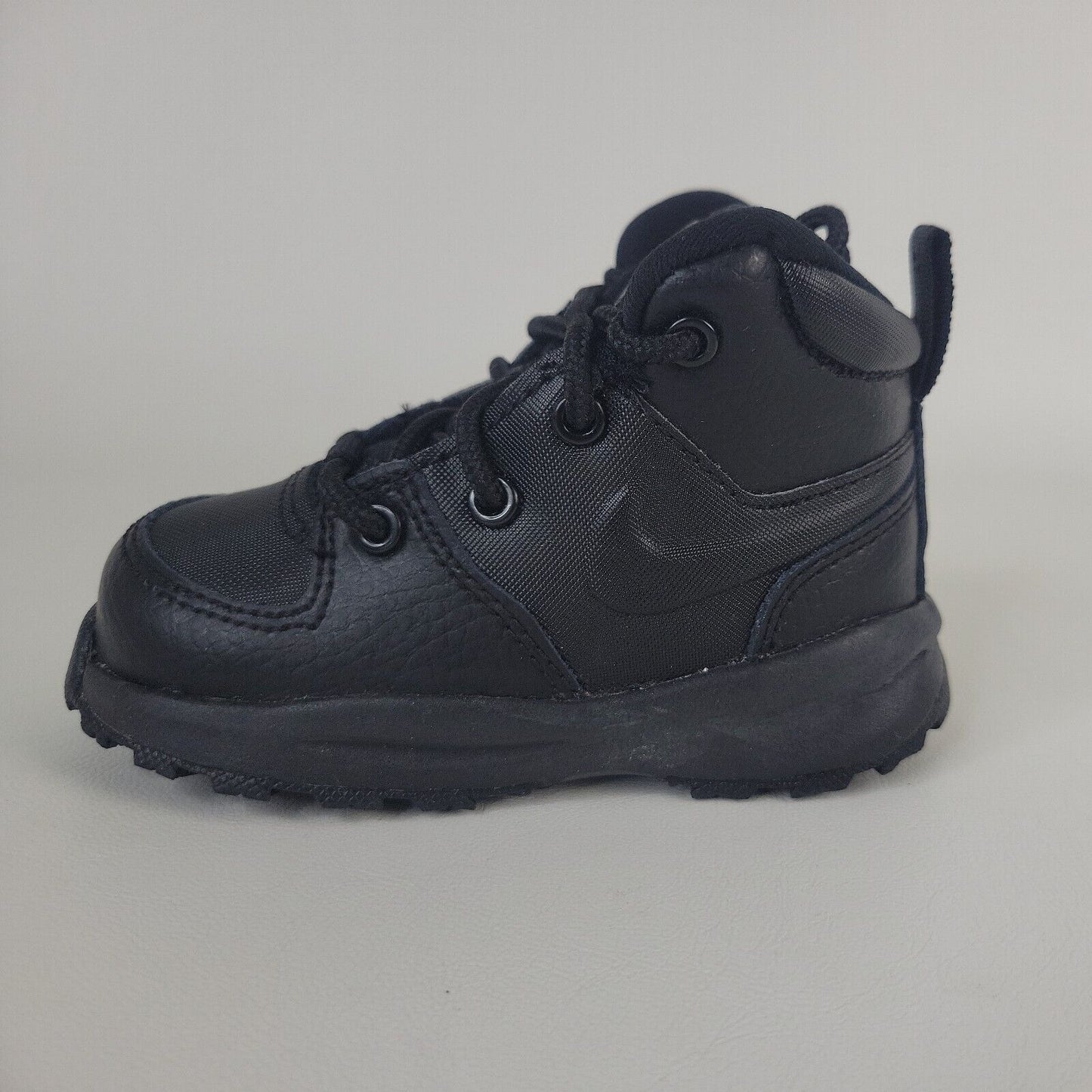 Nike Manoa Leather Boots BQ5374 001 Toddler Athletic Black Shoes Size 7 C