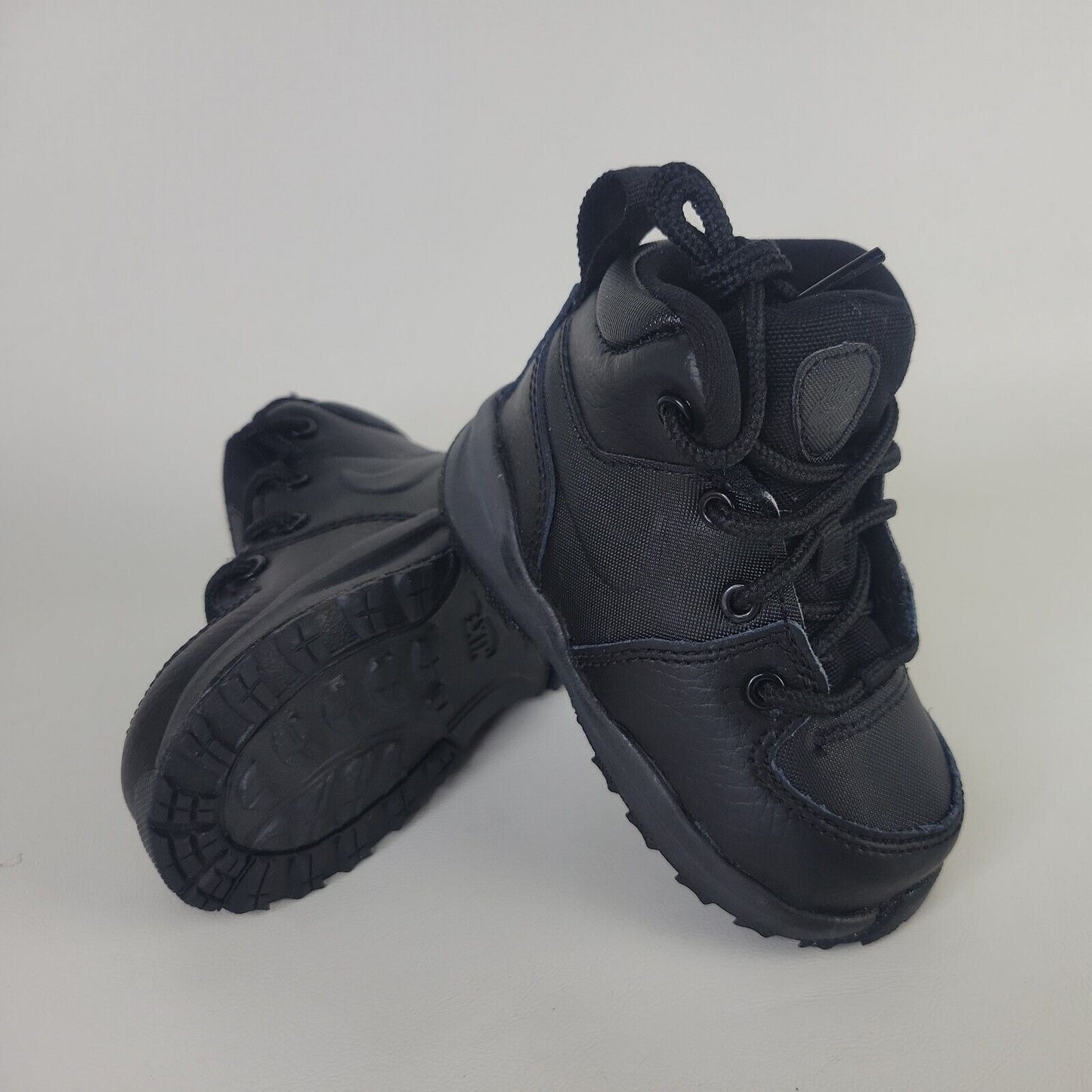 Nike Manoa Leather Boots BQ5374 001 Toddler Athletic Black Shoes Size 7 C