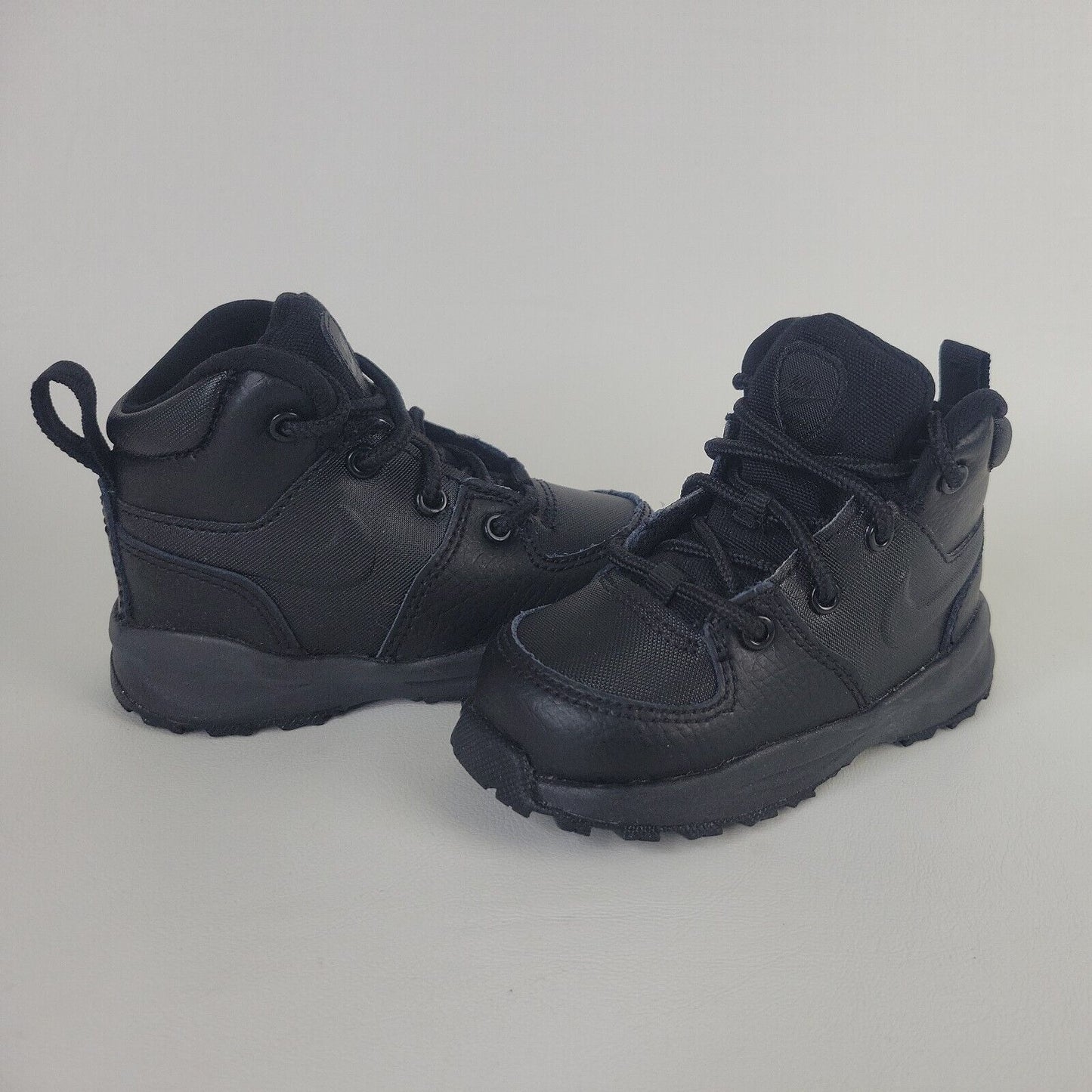 Nike Manoa Leather Boots BQ5374 001 Toddler Athletic Black Shoes Size 7 C