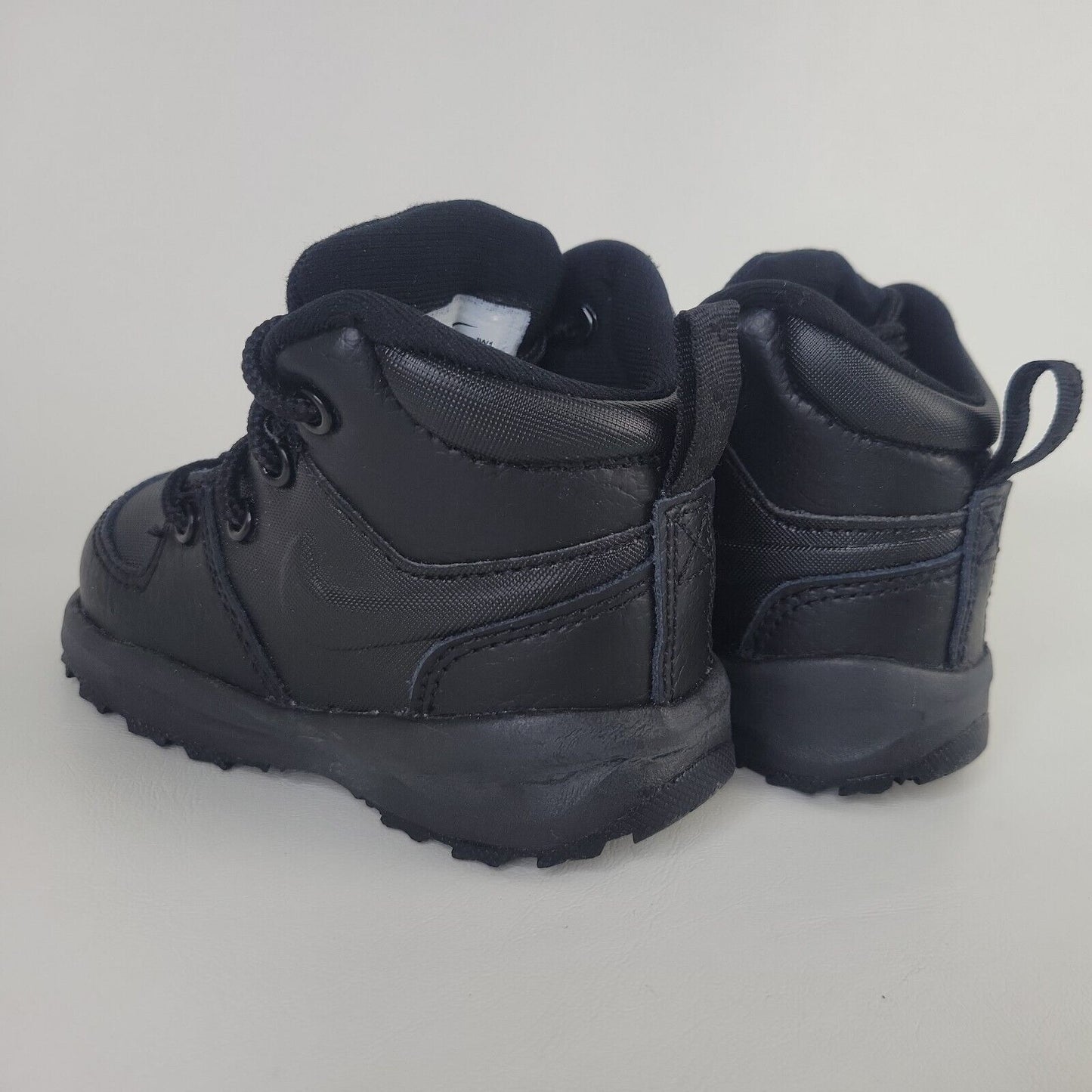 Nike Manoa Leather Boots BQ5374 001 Toddler Athletic Black Shoes Size 7 C