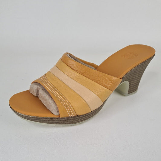 Timberland Gradient Wedge Women's Block Heel Sandals Wheat 91399 Leather Size 8