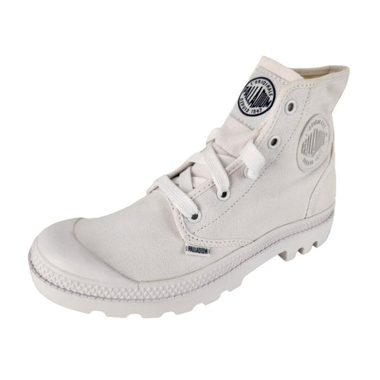 Palladium Blanc Hi 72886154 White Outdoor Hiking Canva Size 5 Men = 6.5 Women