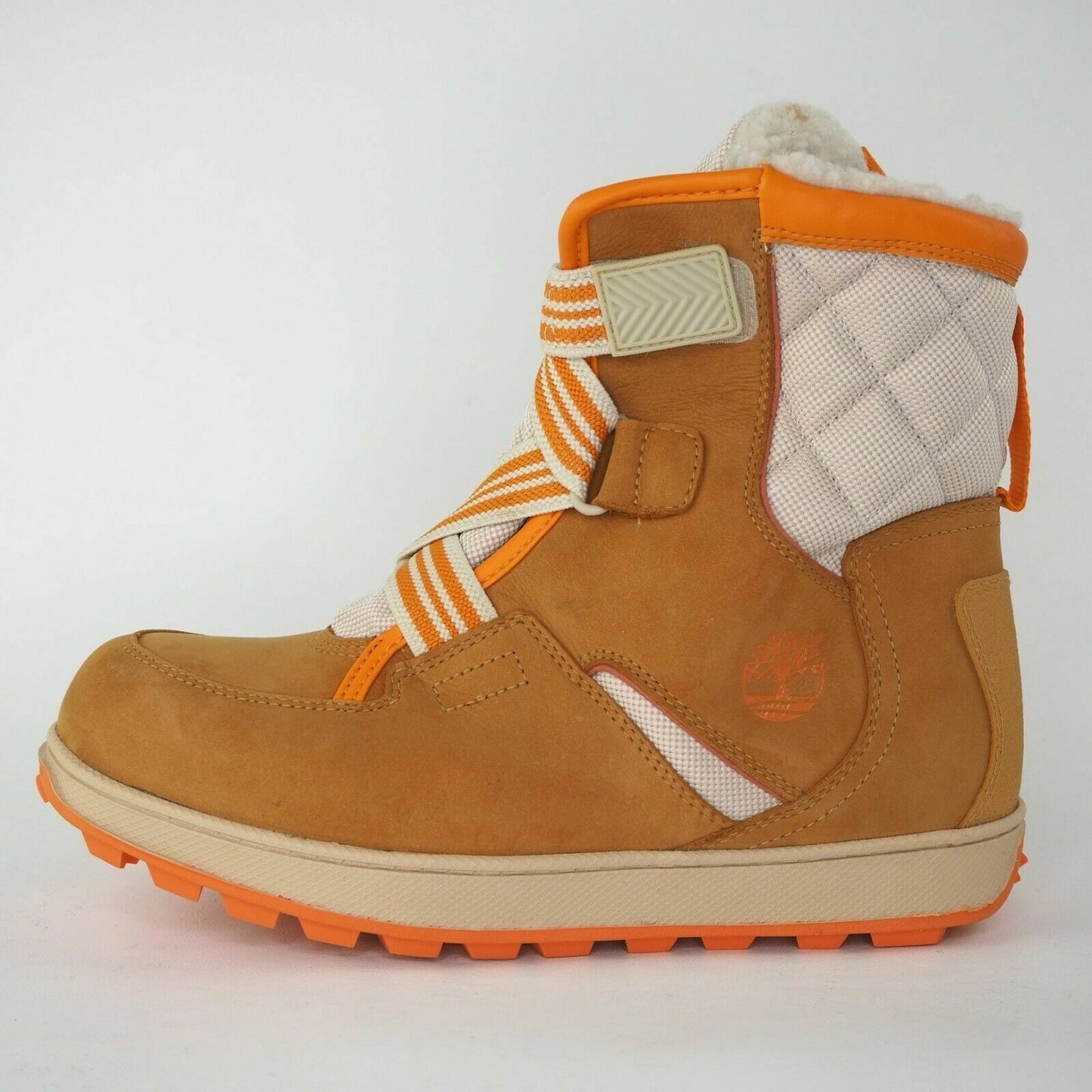 Timberland Snow Stomper XTRM Boys Boots 36949 Outdoors Wheat Leather Hiking Sz 6