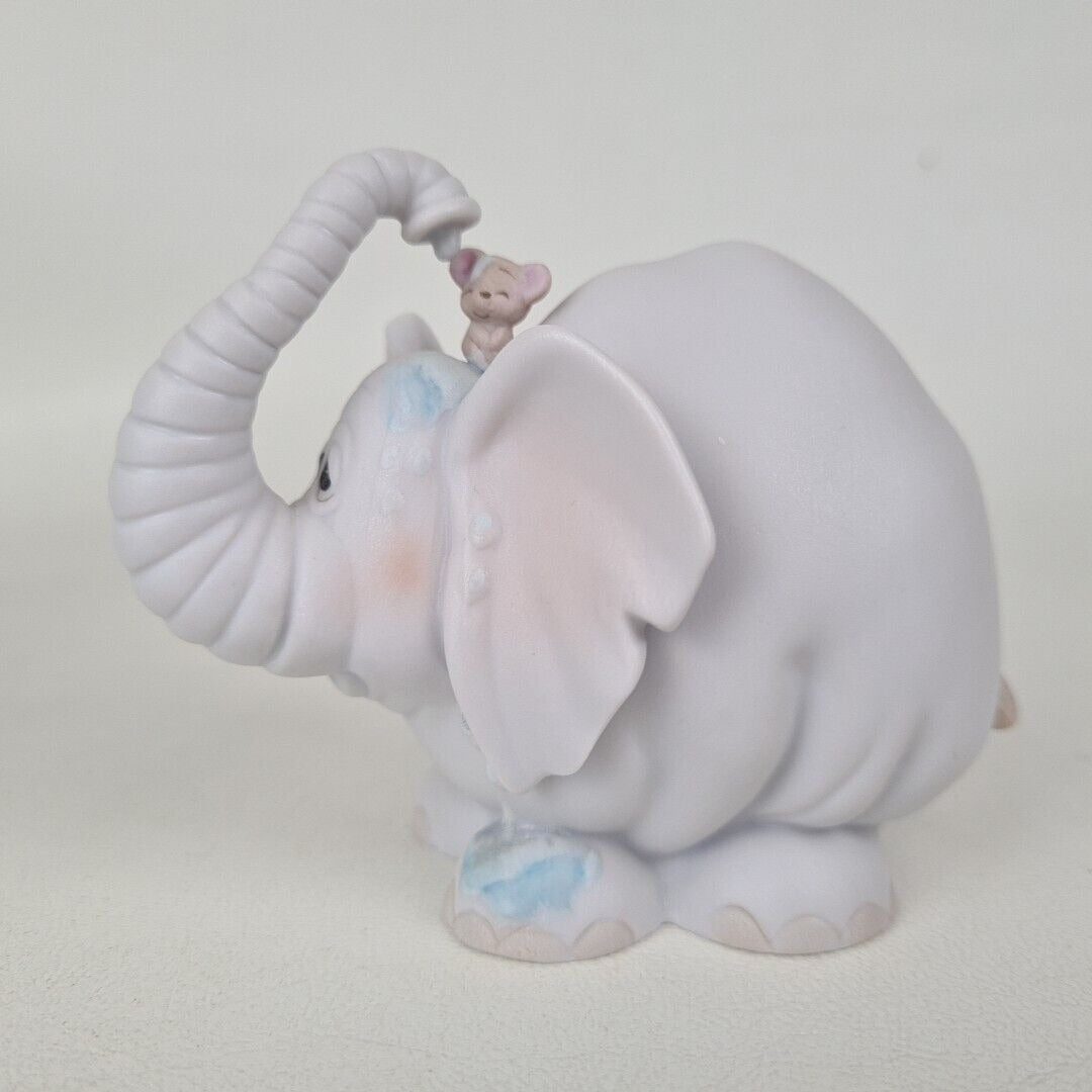 Precious Moments 105945 Showers Of Blessings Elephant Mouse Porcelain Figure