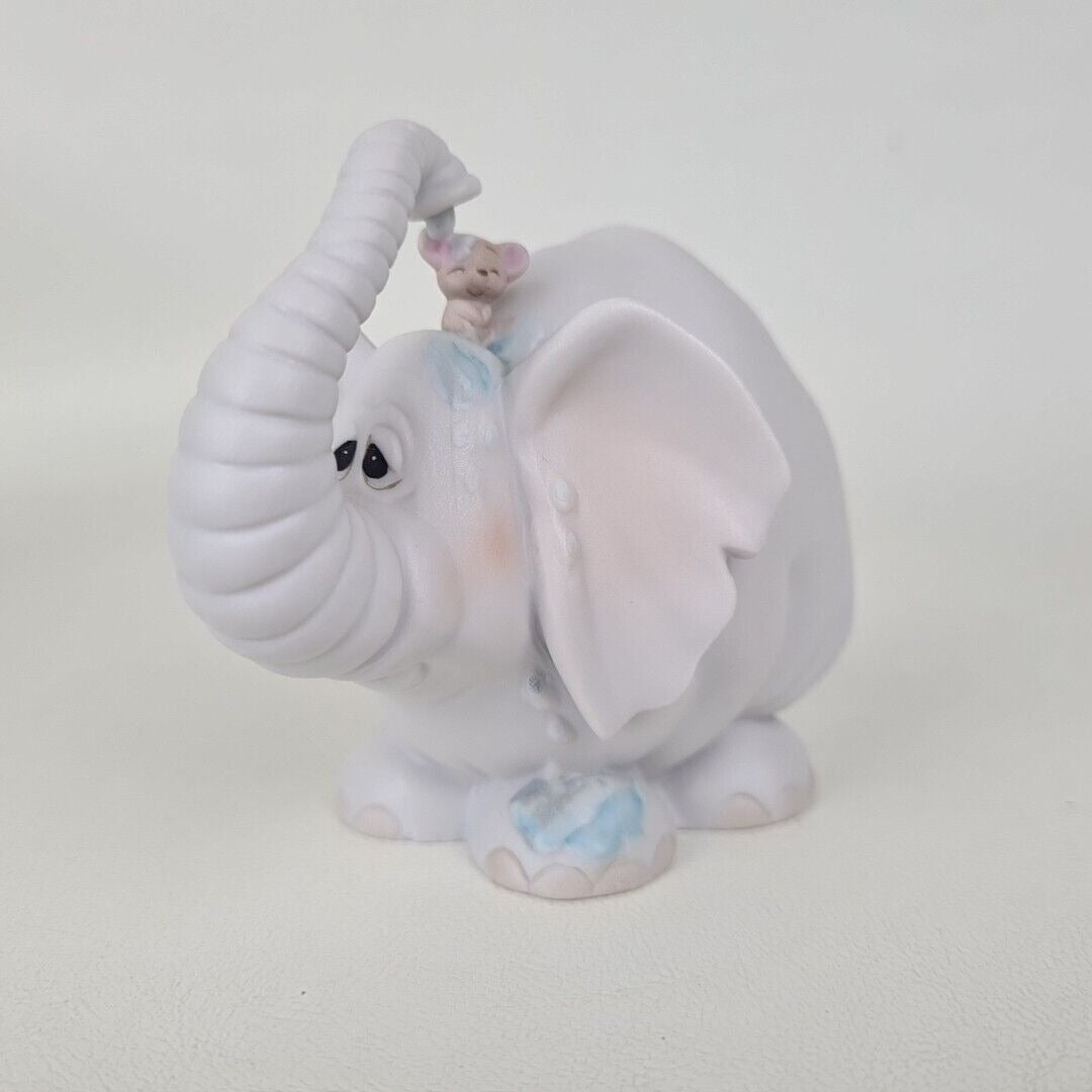 Precious Moments 105945 Showers Of Blessings Elephant Mouse Porcelain Figure