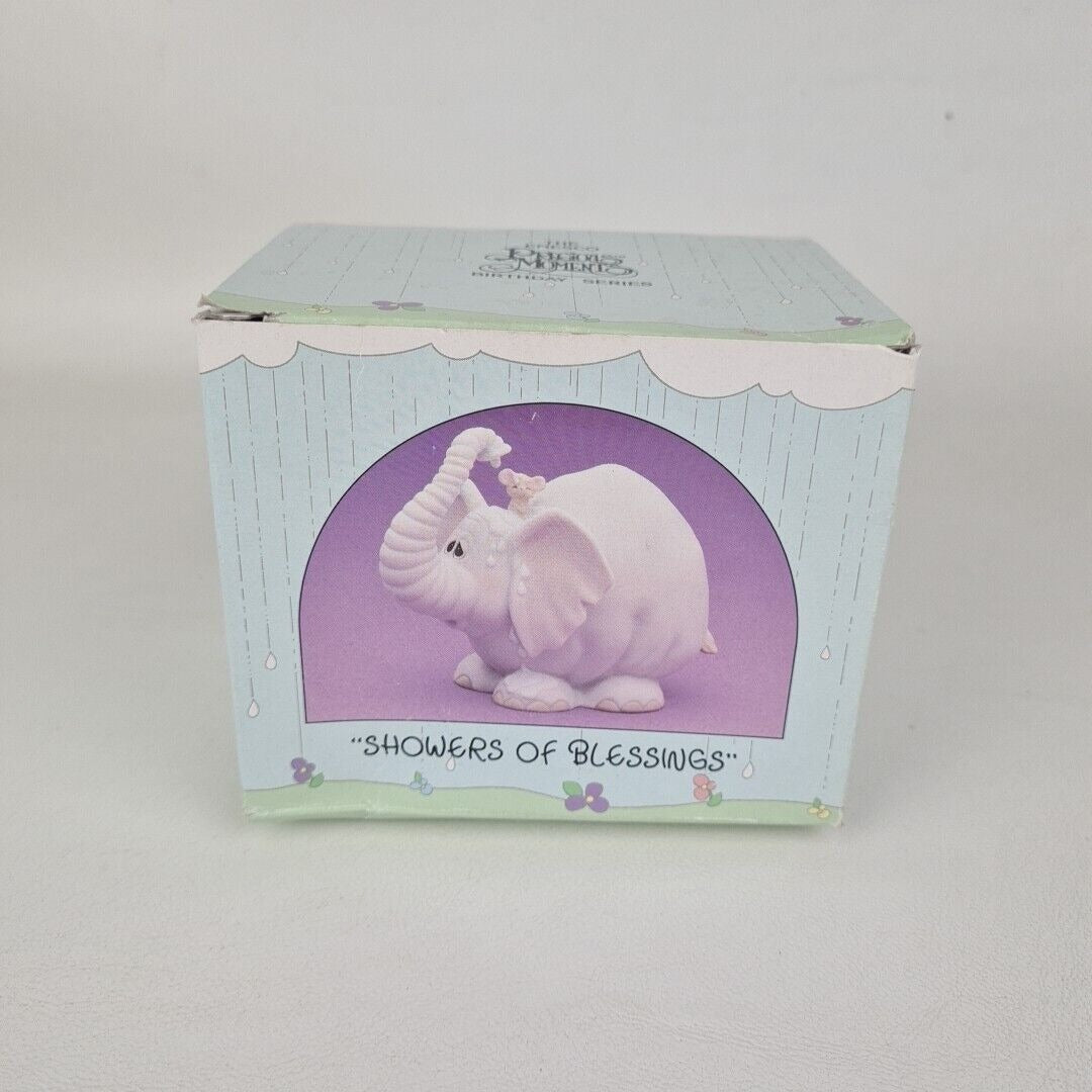 Precious Moments 105945 Showers Of Blessings Elephant Mouse Porcelain Figure