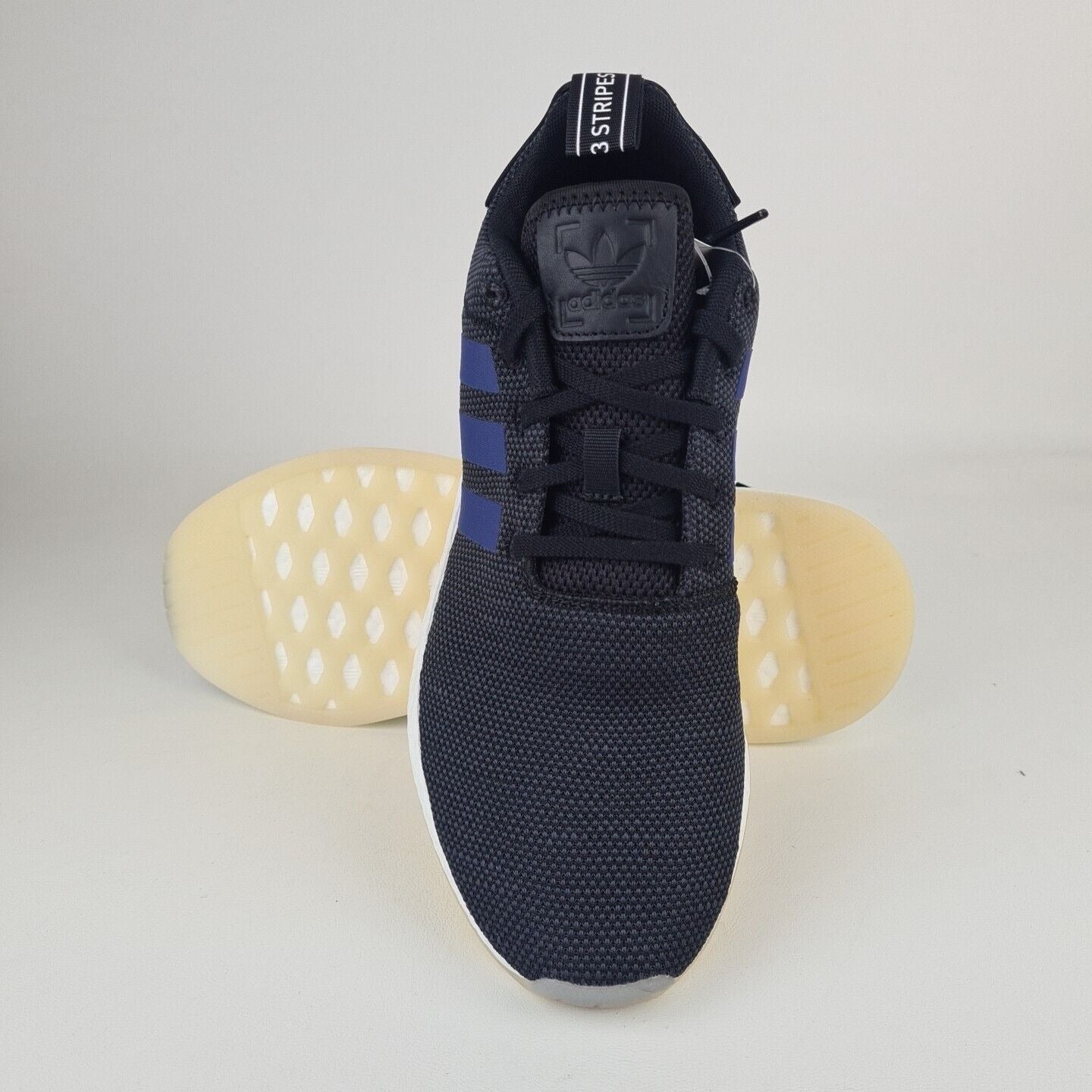 Adidas NMD R2 CQ2008 Black And Blue Womens Running Sneakers Shoes Size 8.5