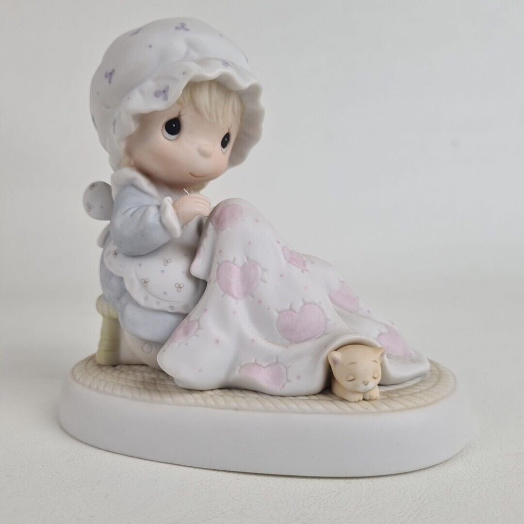 Precious Moments 12009 Love Covers All Porcelain Figurine Collectible Retired