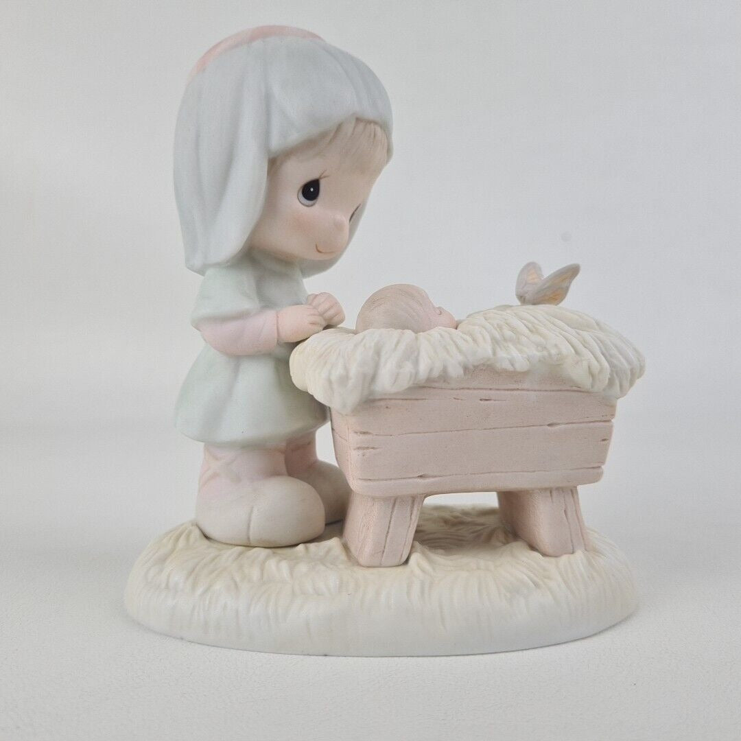 Precious Moments E-5380 A Monarch Is Born Nativity Porcelain Figurine Vintage