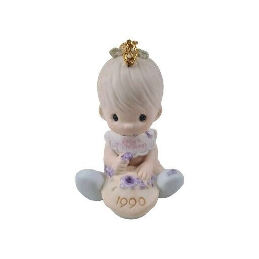 Enesco Precious Moments Ornament 523798 Baby's First Christmas Porcelain Bisque