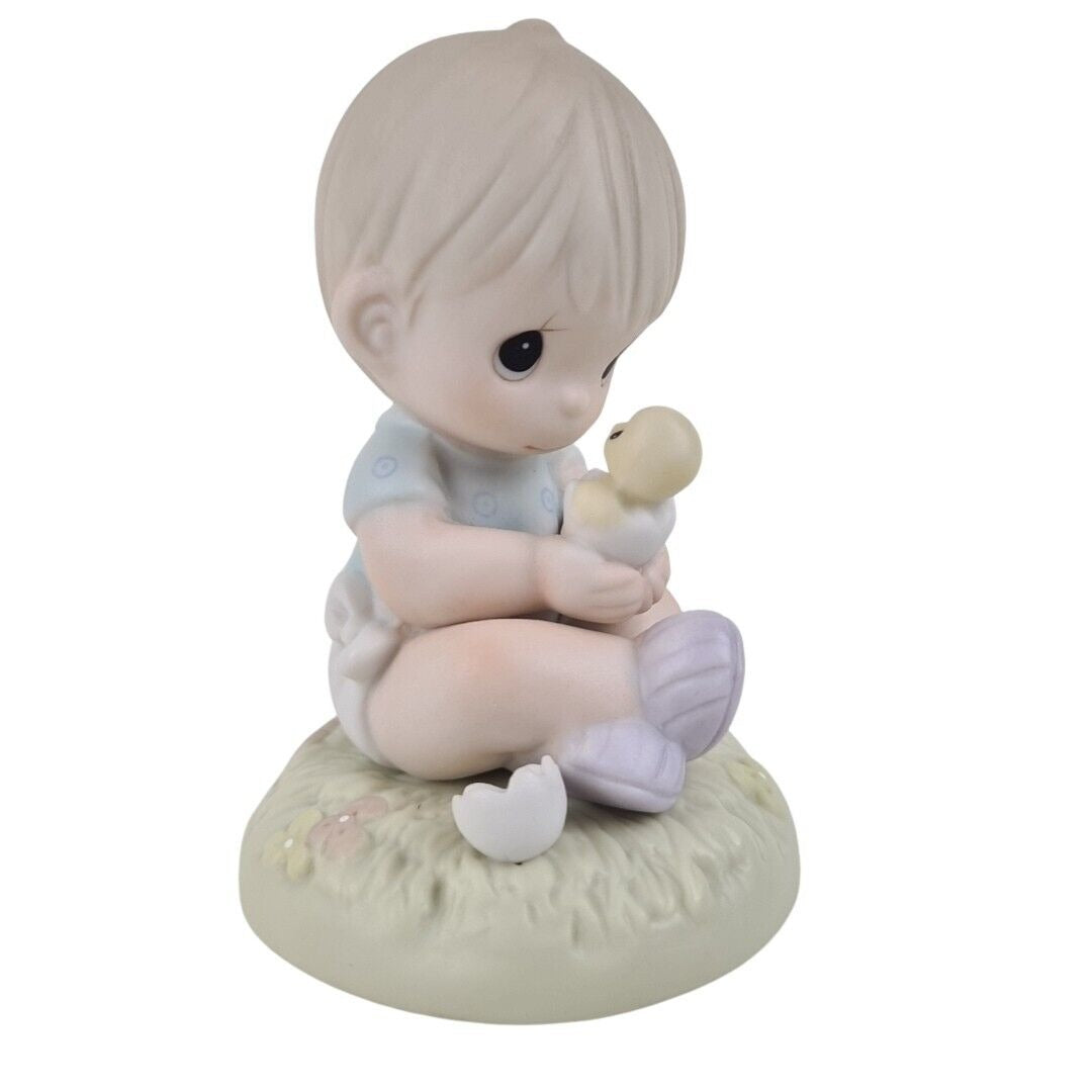 Precious Moments 272469 I Believe in Miracles Boy Porcelain Figurine Vintage