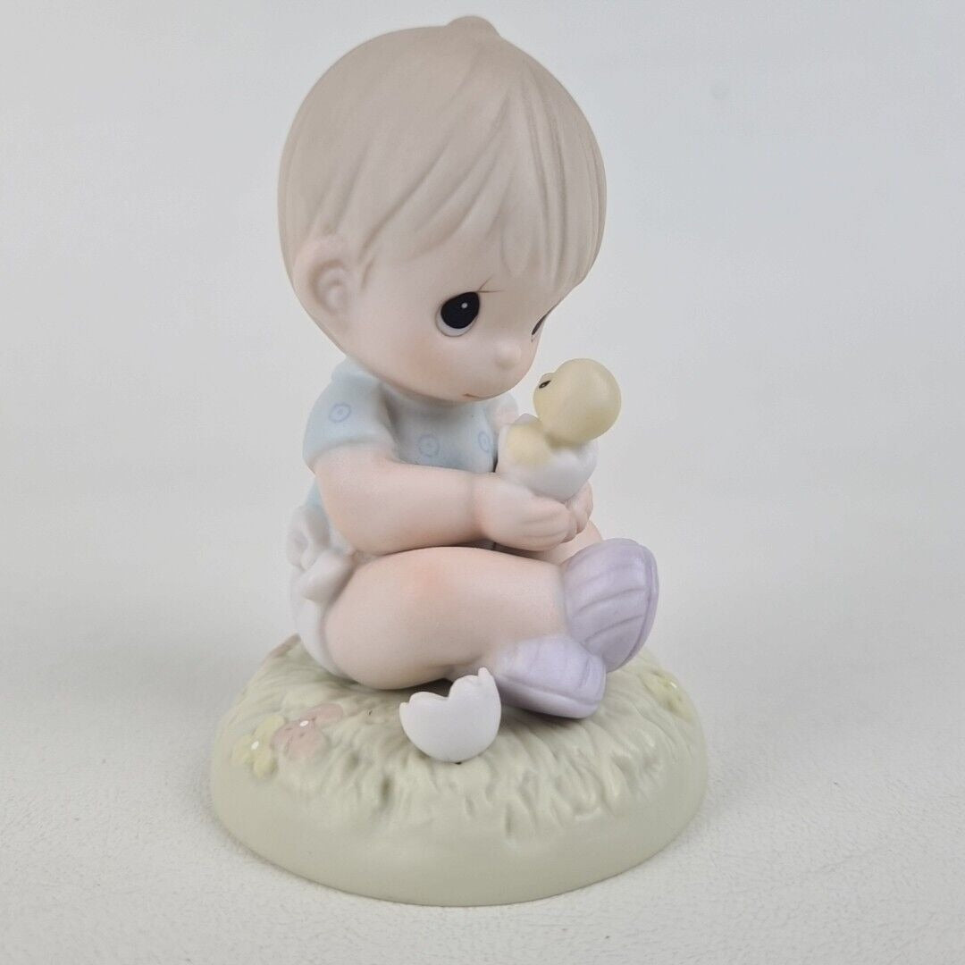 Precious Moments 272469 I Believe in Miracles Boy Porcelain Figurine Vintage