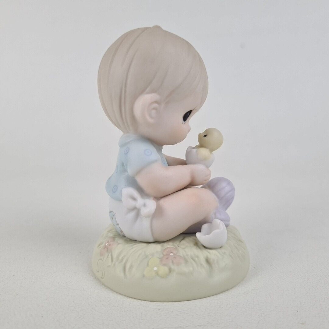 Precious Moments 272469 I Believe in Miracles Boy Porcelain Figurine Vintage