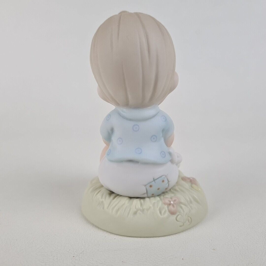 Precious Moments 272469 I Believe in Miracles Boy Porcelain Figurine Vintage