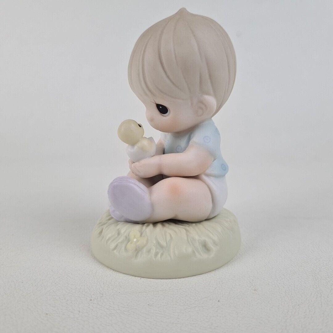 Precious Moments 272469 I Believe in Miracles Boy Porcelain Figurine Vintage