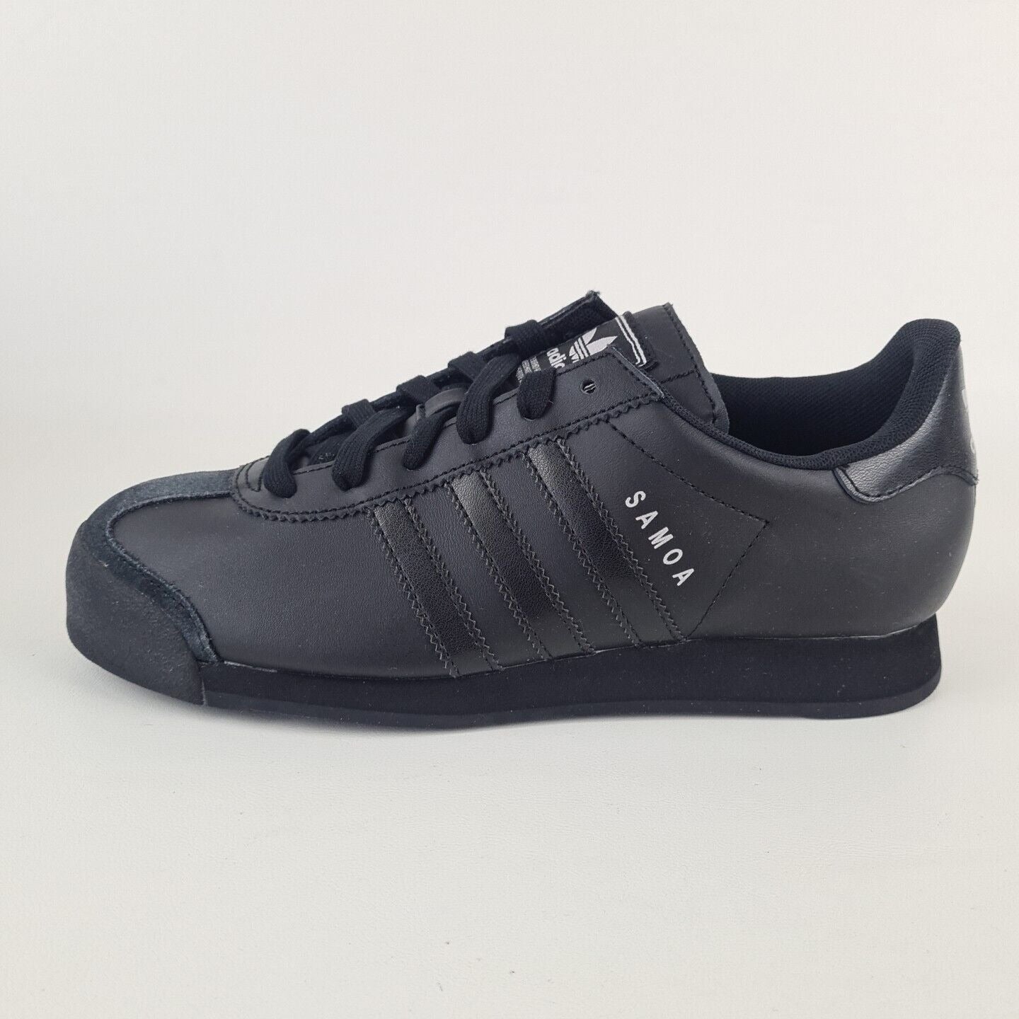 Adidas Samoa J Shoes Black Originals Leather G22610 Casual Size 6 Y = 7.5 Women