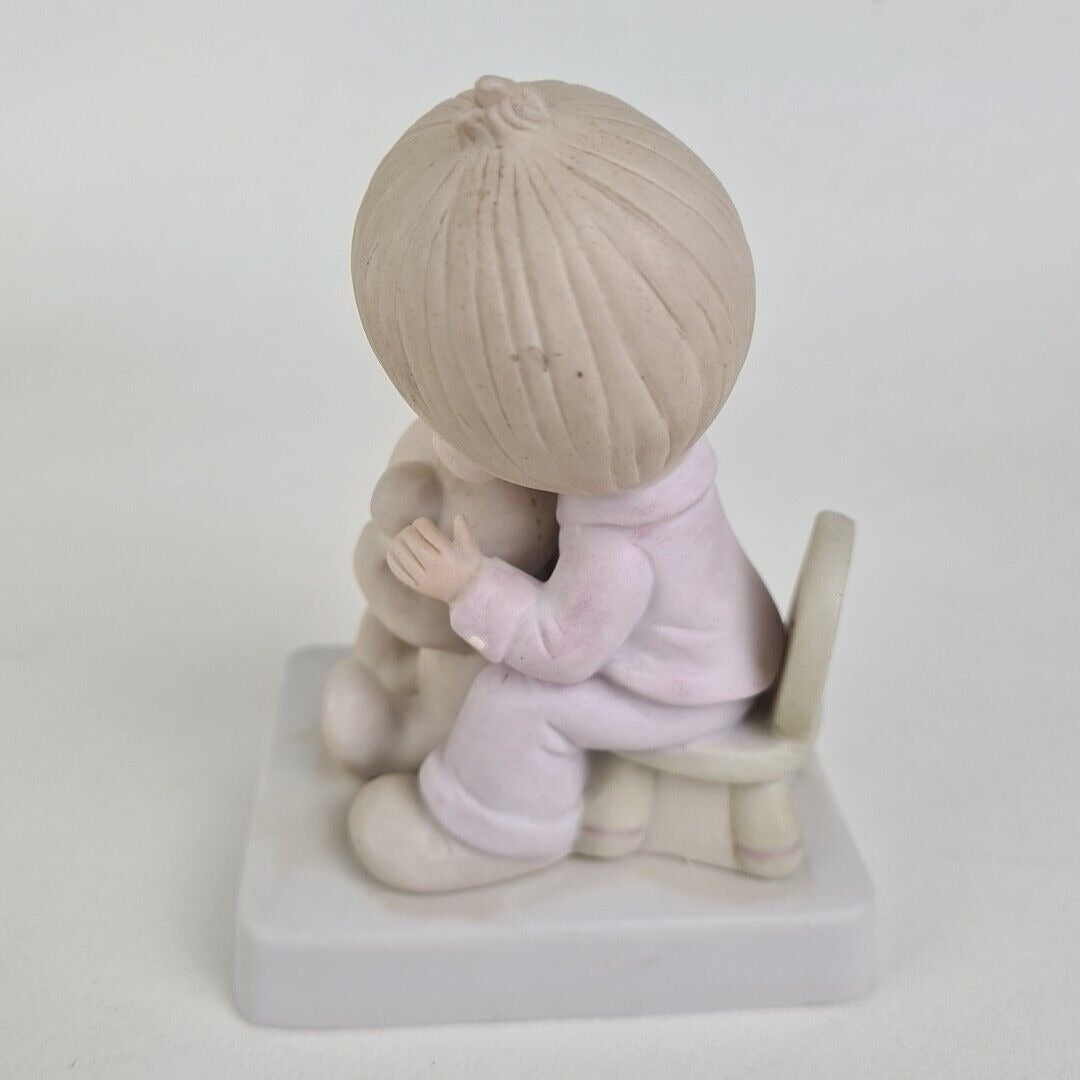 Precious Moments E-5200 Bear Ye One Another Burdens Sad Boy Porcelain Figure