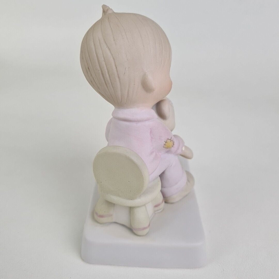 Precious Moments E-5200 Bear Ye One Another Burdens Sad Boy Porcelain Figure