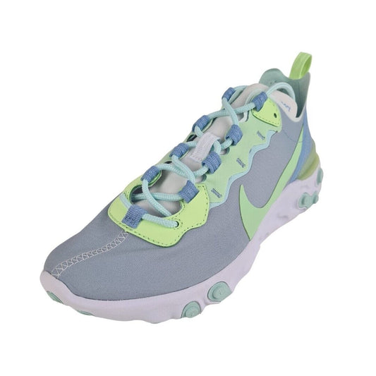 Nike React Element 55 White Grey Sneakers Women Running BQ2728 100 Size 8