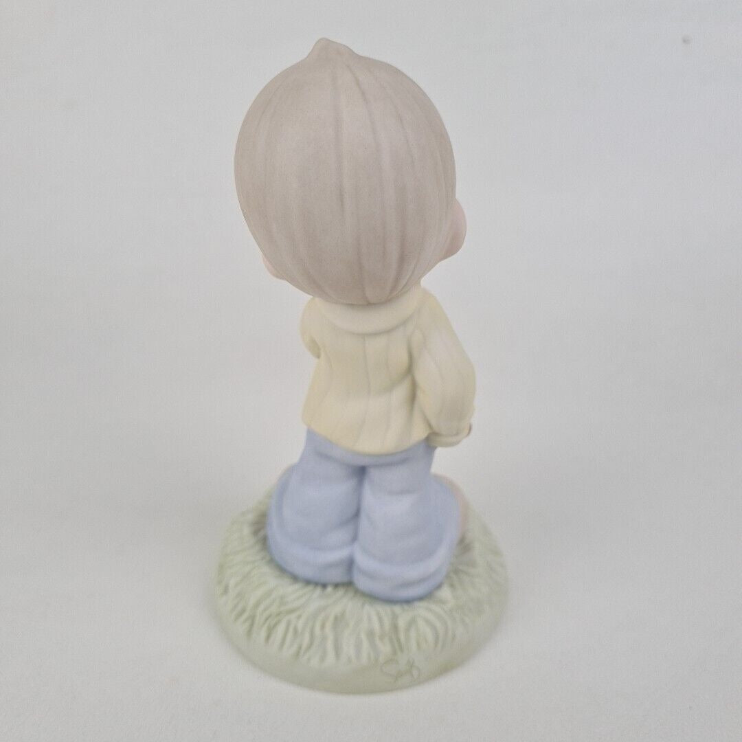 Precious Moments 325279 Wait Patiently On The Lord Porcelain Figurine Vintage