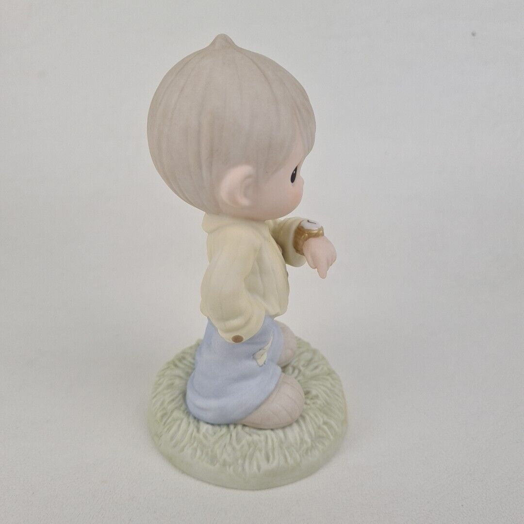 Precious Moments 325279 Wait Patiently On The Lord Porcelain Figurine Vintage