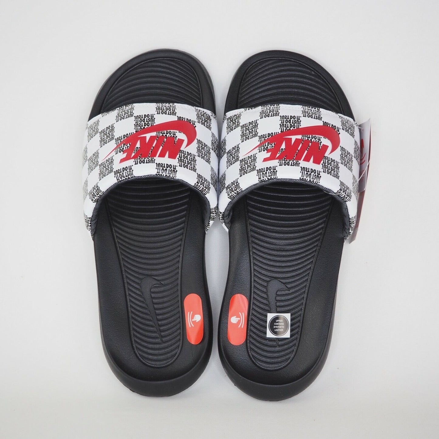 Nike Victori One Sports Slide Print White Black CN9678 102 Beach Sandals Size 7