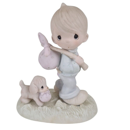 Precious Moments E-0525 You Can’t Run Away From God Porcelain Figurine Vntg