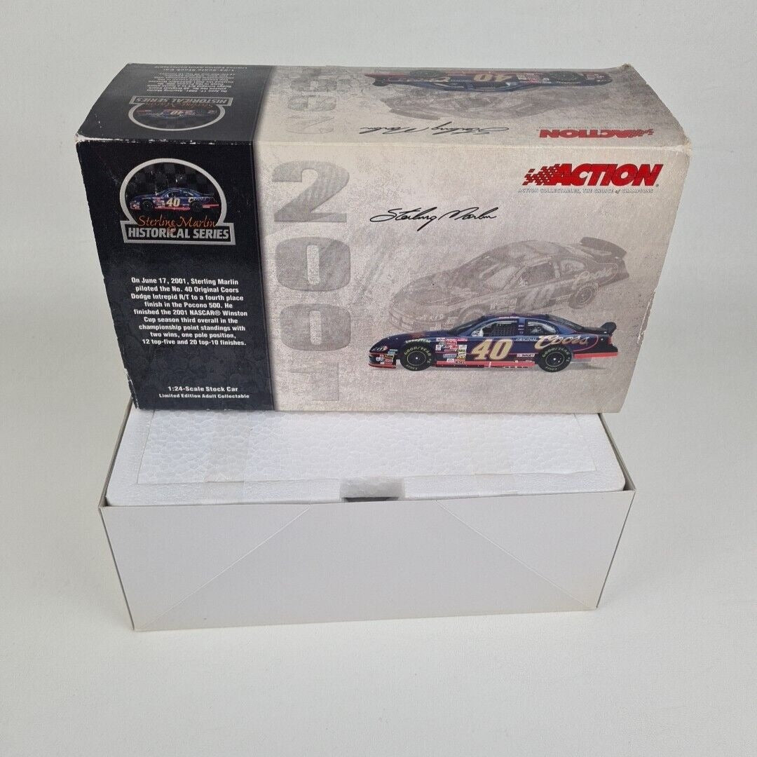 STERLING MARLIN #40 Coors Original HISTORICAL SERIES 2001 Intrepid 1:24 ACTION