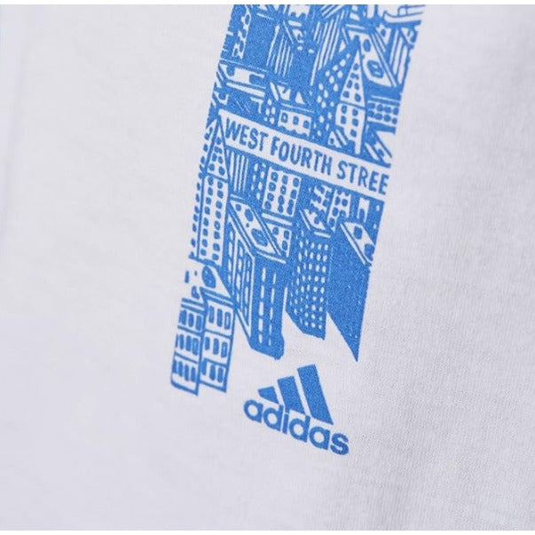 Adidas BP7739 Men White T-Shirt NY The Go To Performance Tee Casual Size XL