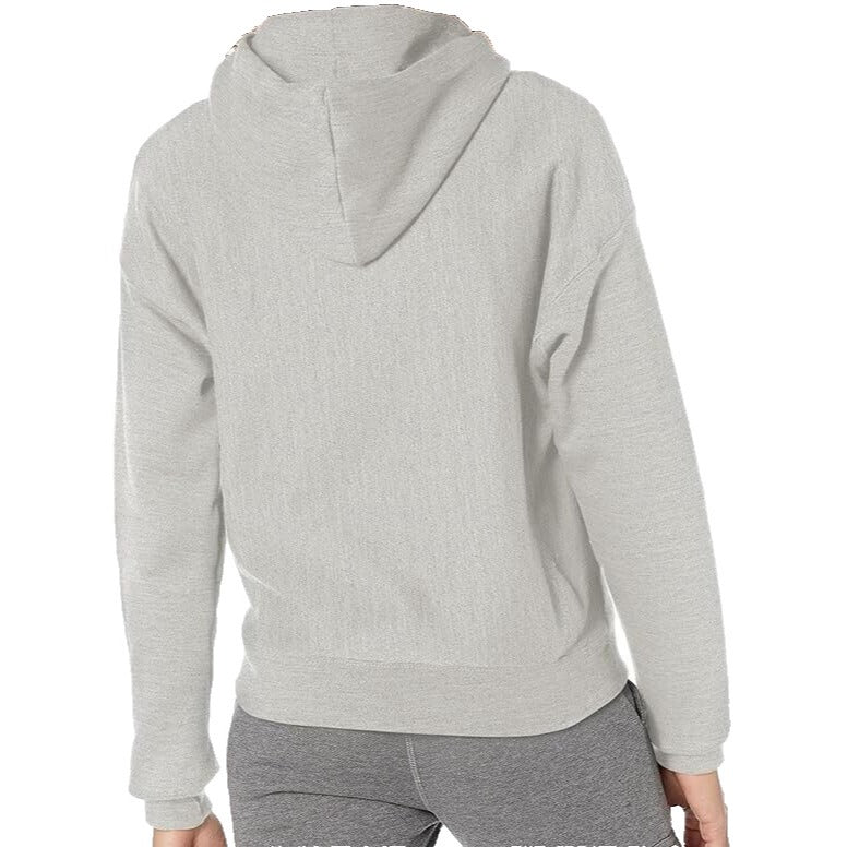 Champion Y08008 806 Women's Reverse Weave Fleece Pullover Grey Hoodie Size M