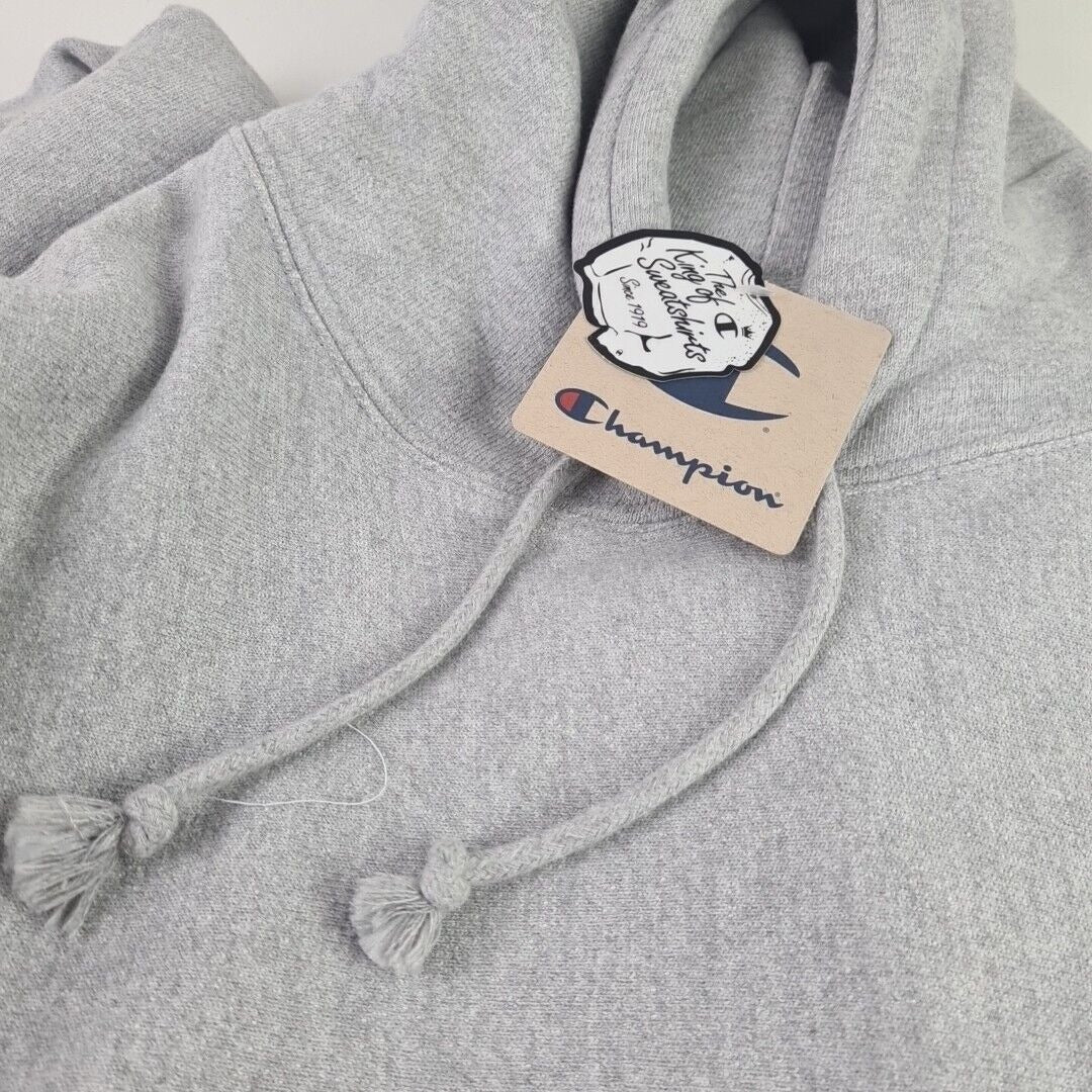 Champion Y08008 806 Women's Reverse Weave Fleece Pullover Grey Hoodie Size M