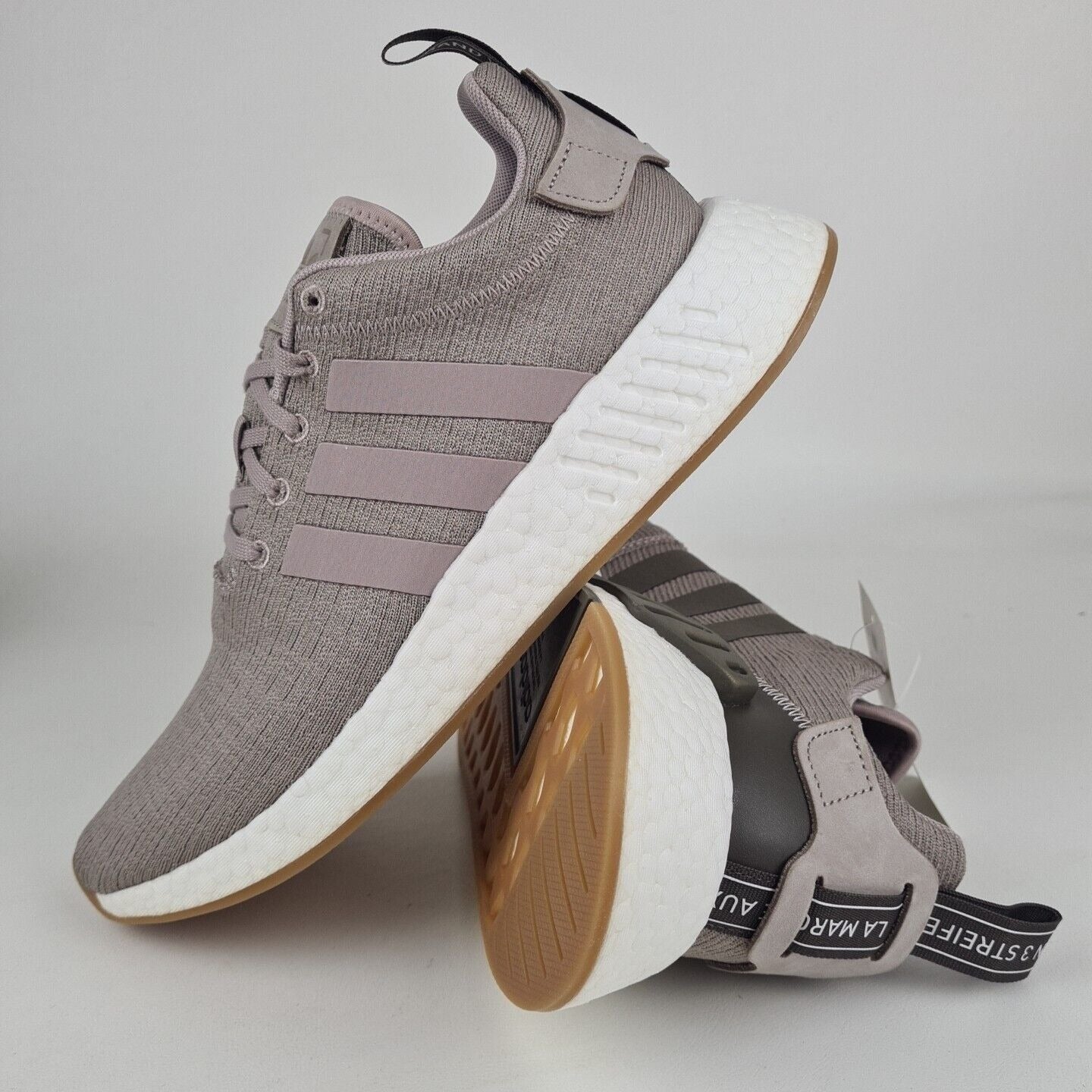 Adidas Original NMD R2 Grey Brown CQ2399 Mens Running Sneakers Shoe Size 8.5