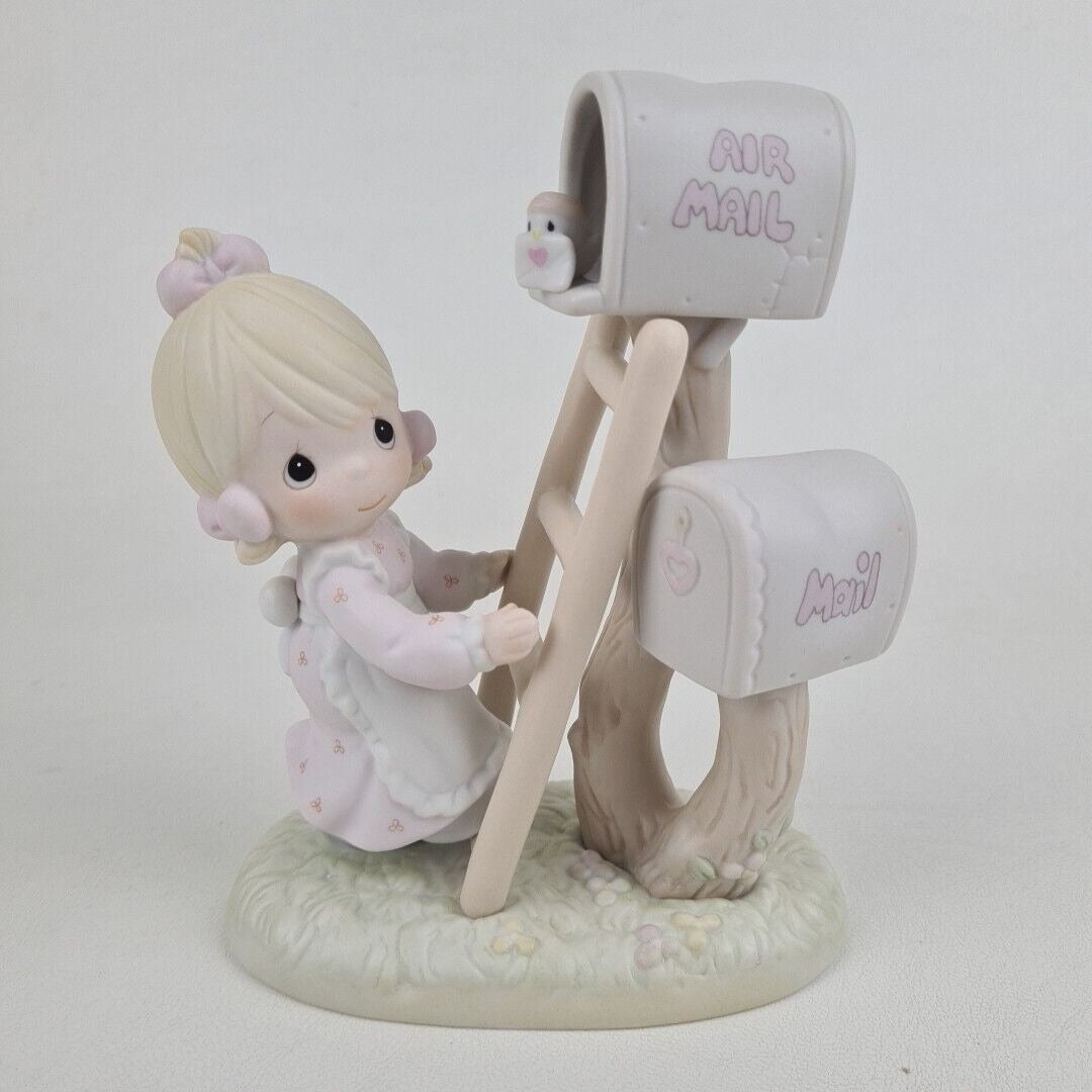 Precious Moments 523615 Good News Is So Uplifting Porcelain Figurine Vintage