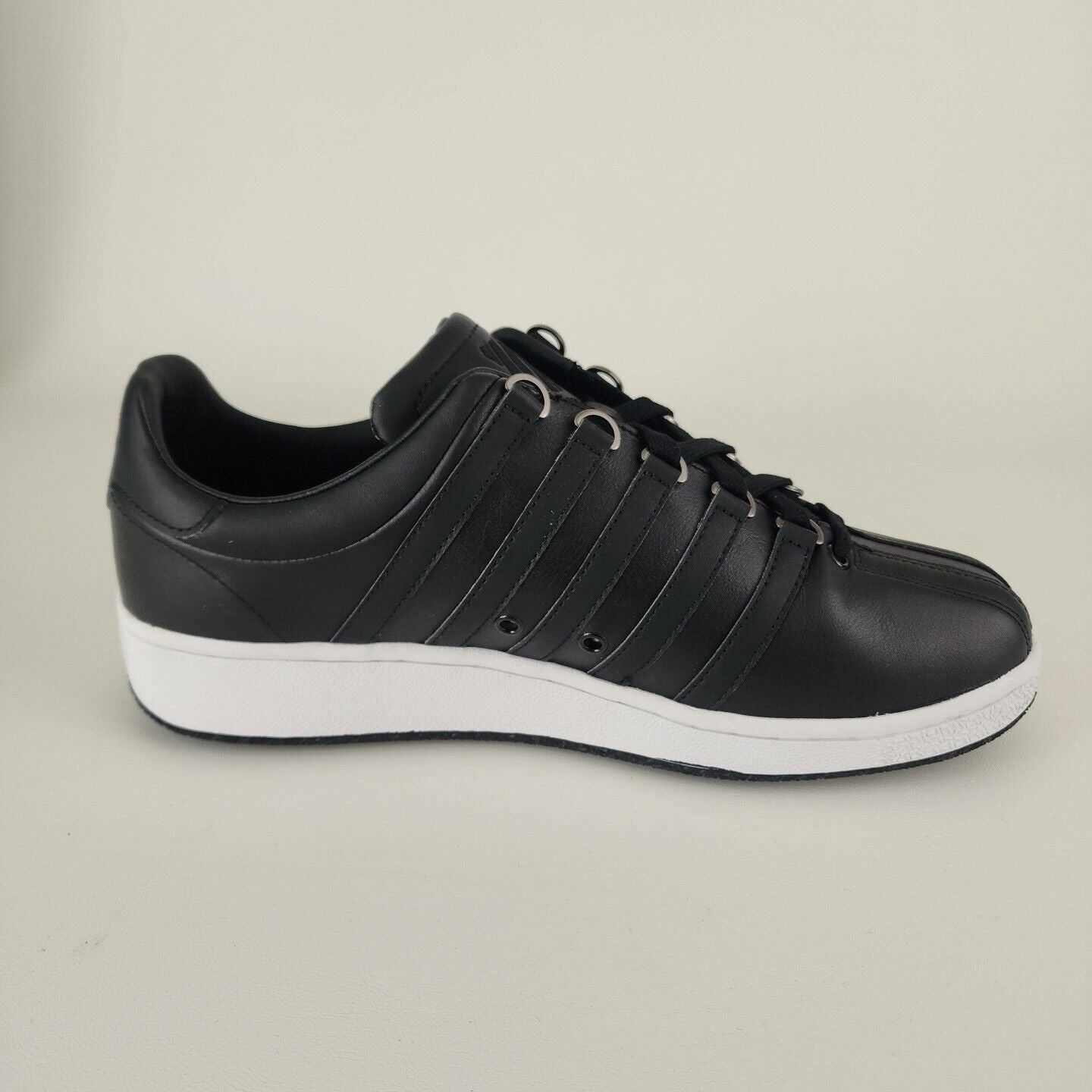 K-Swiss Classics VN 03343002 Men Shoes Sneakers Leather Athletic Black Size 10