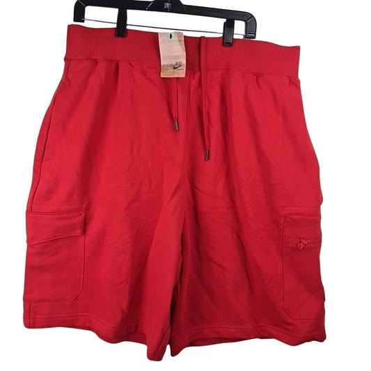 Nike Sportswear 502648 611 Red Athletic Shorts Men Athletic Casual Size 2XL