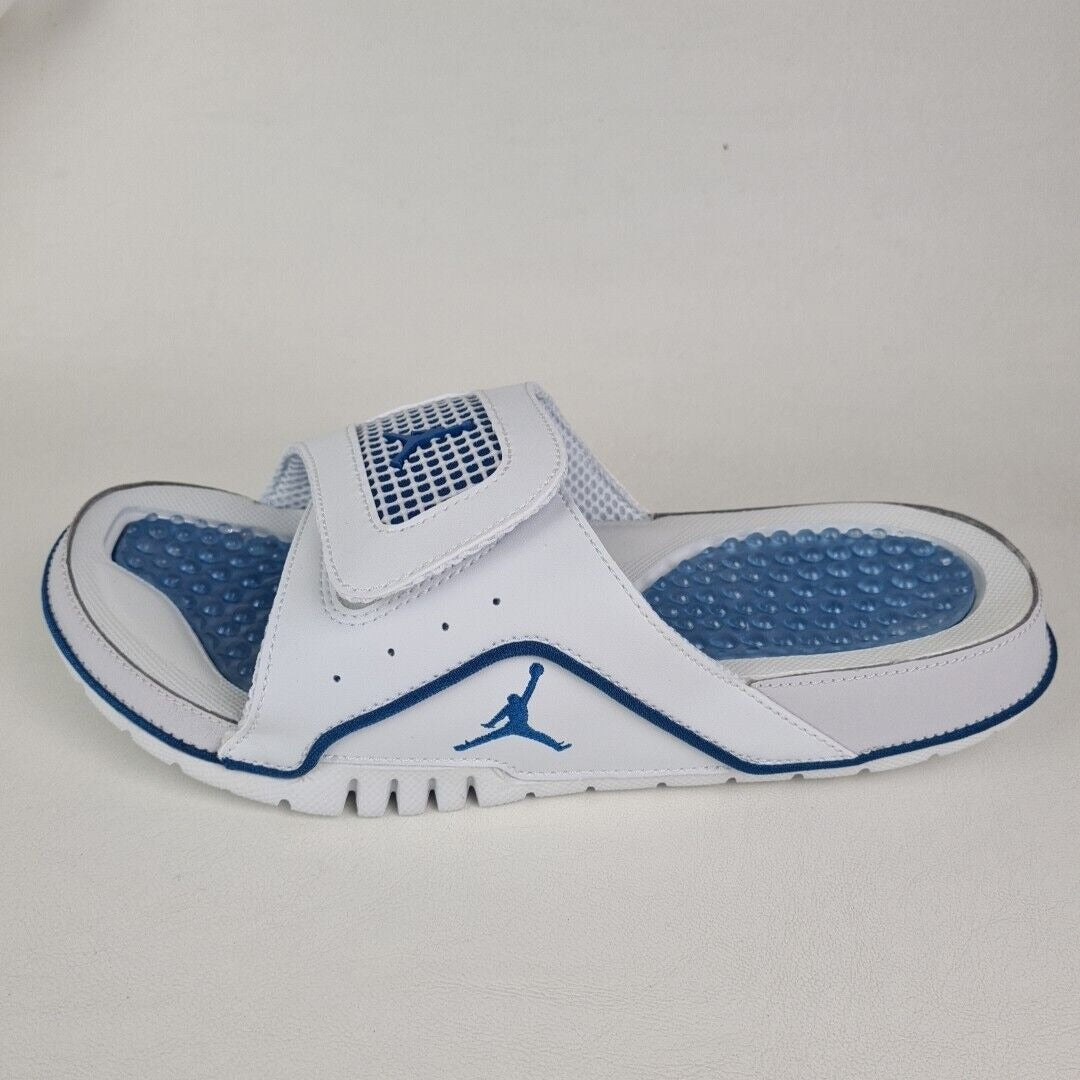 Nike Jordan HYDRO IV Retro 4 Off White Blue 532225 141 Slides Sandal Men SZ 9