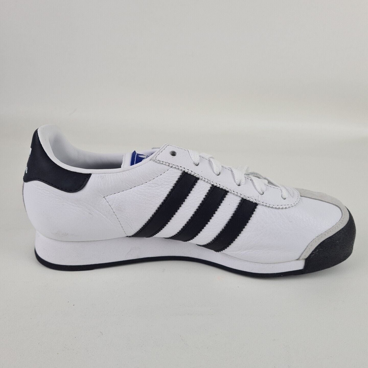 adidas Originals SAMOA Lea White Blk 675033 Mens Shoes Lthr Sneakers Size 7.5