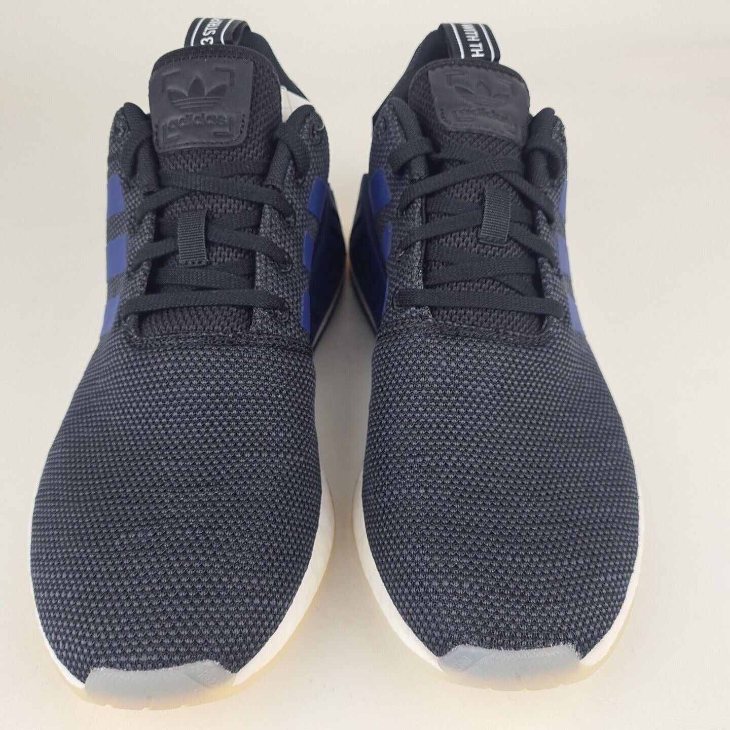 Adidas NMD R2 CQ2008 Black And Blue Womens Running Sneakers Shoes Size 10