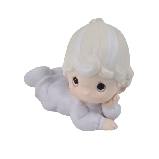 Precious Moments Baby Laying Down E-2852/F Collectible Porcelain Figurine