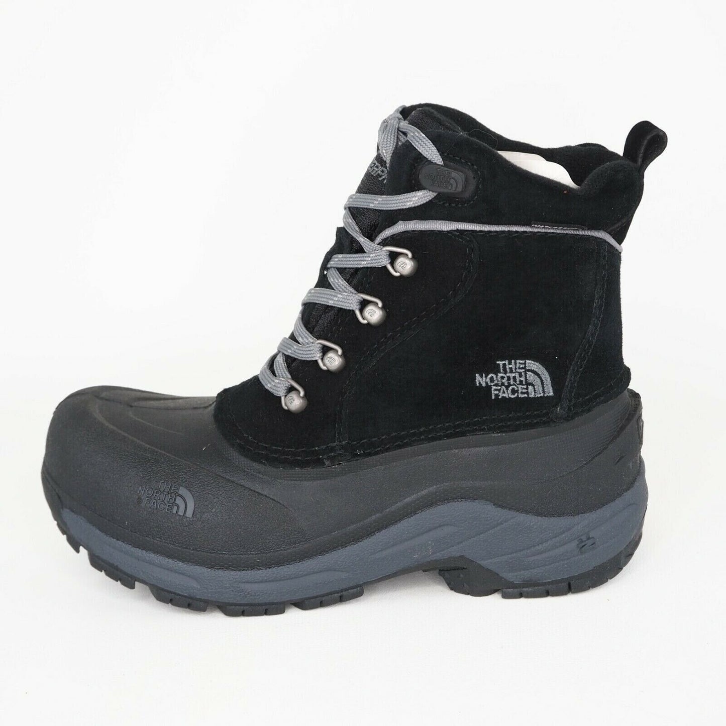 The North Face B CHILKATS LACE Boy Boots Winter Black Waterproof AX0YKZ2 Size 10