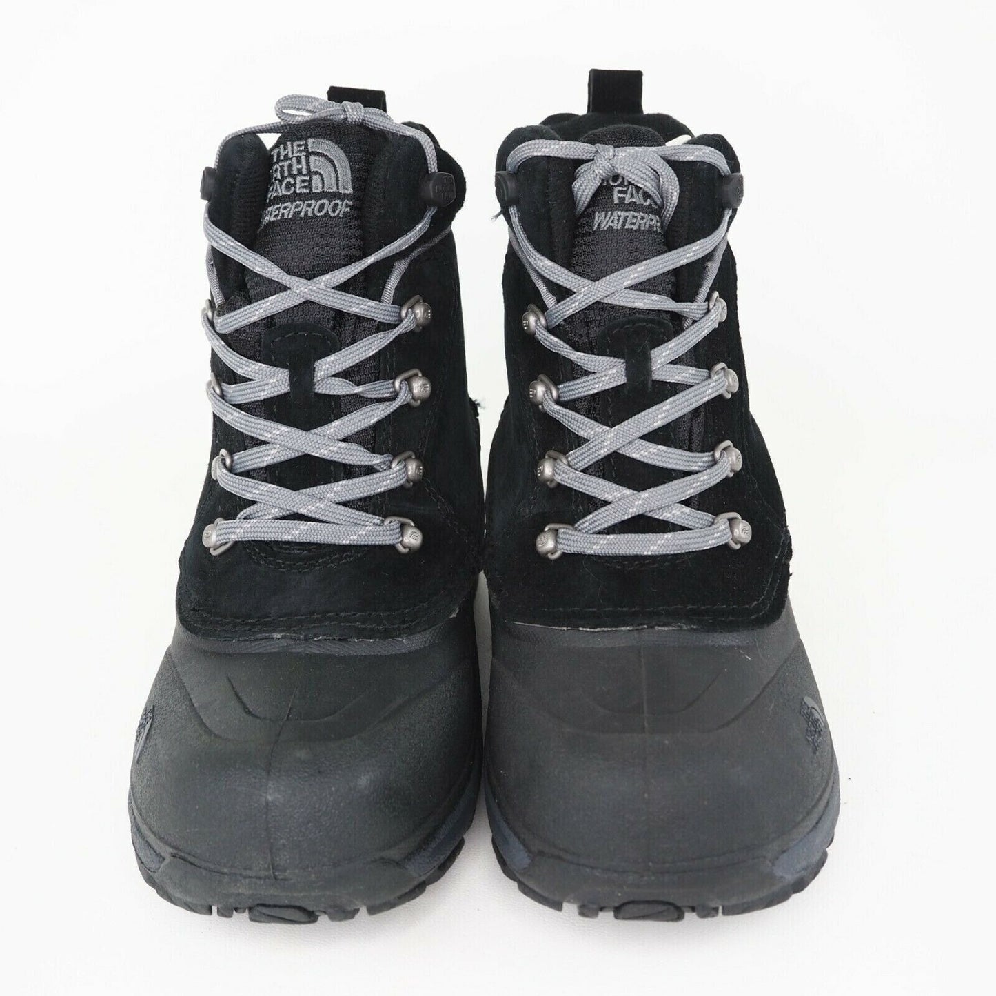 The North Face B CHILKATS LACE Boy Boots Winter Black Waterproof AX0YKZ2 Size 10