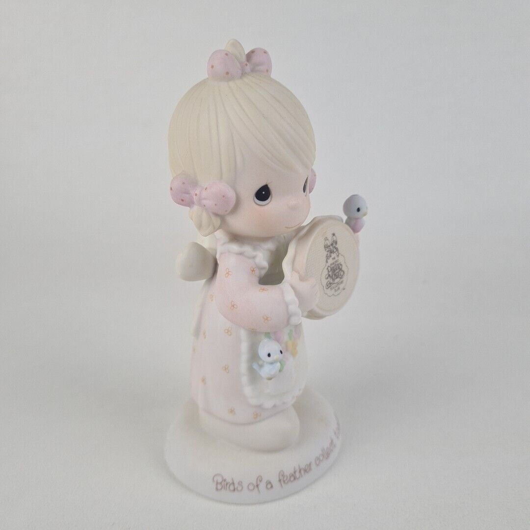 Precious Moments E-0006 Birds of a Feather Collect Together Porcelain Figure