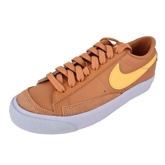 Nike Blazer Low '77 DA4074 200 Amber Brown Shoes Leather Sneakers Size 5 Youth = Women 6.5