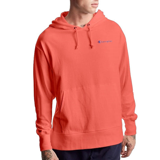 Champion 549724 Life Jersey Hoodie Citrus Pink Men Heavyweight Heritag SZ 2XL