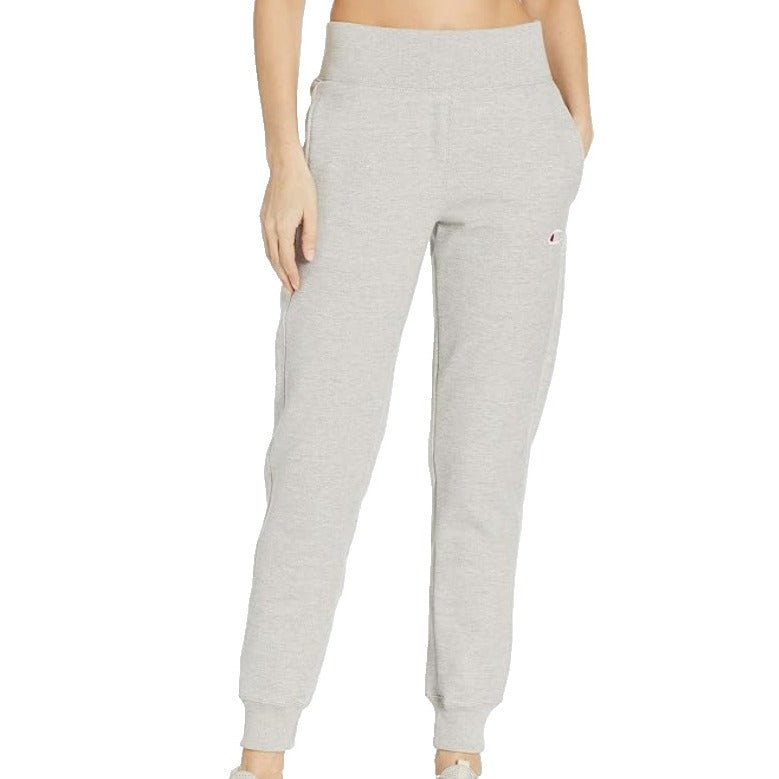 Champion Women Y06146 806 Sweatpants Reverse Weave Grey Fleece Joggers SZ S