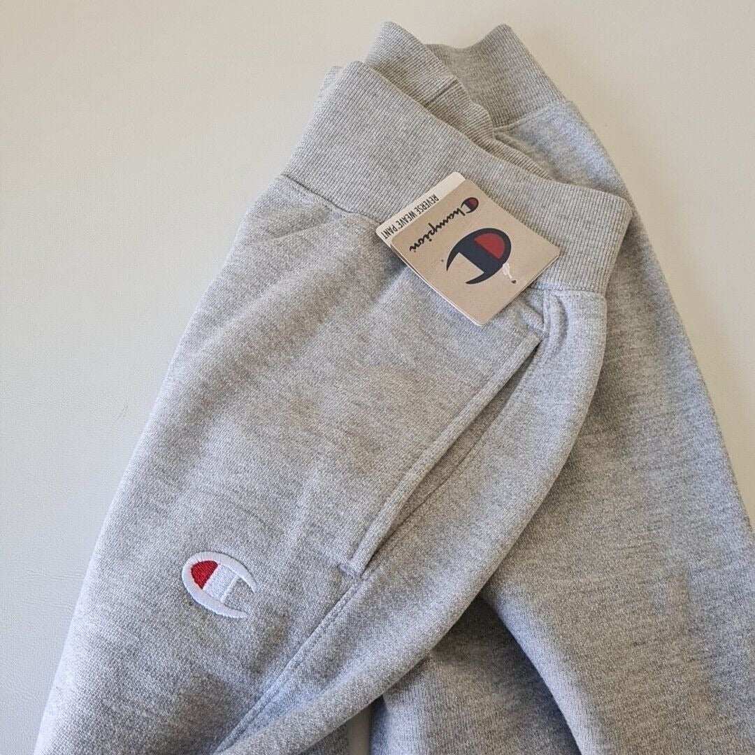 Champion Women Y06146 806 Sweatpants Reverse Weave Grey Fleece Joggers SZ S