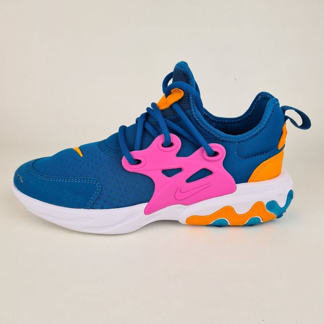 Nike React Presto GS Womens Shoes BQ4002 300 Running Athletic Blue SZ 5Y = 6.5 W